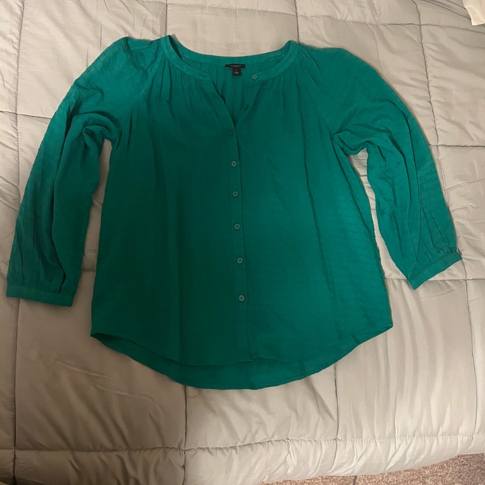 Ann Taylor Green Blouse